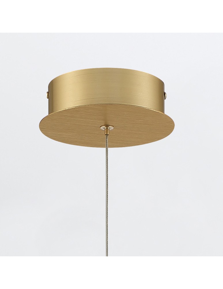 Quintiesse Lampa wisząca Barletta - 1 źródło światła - Szczotkowane złoto Elstead Lighting QN-BARLETTA-1P-BG
