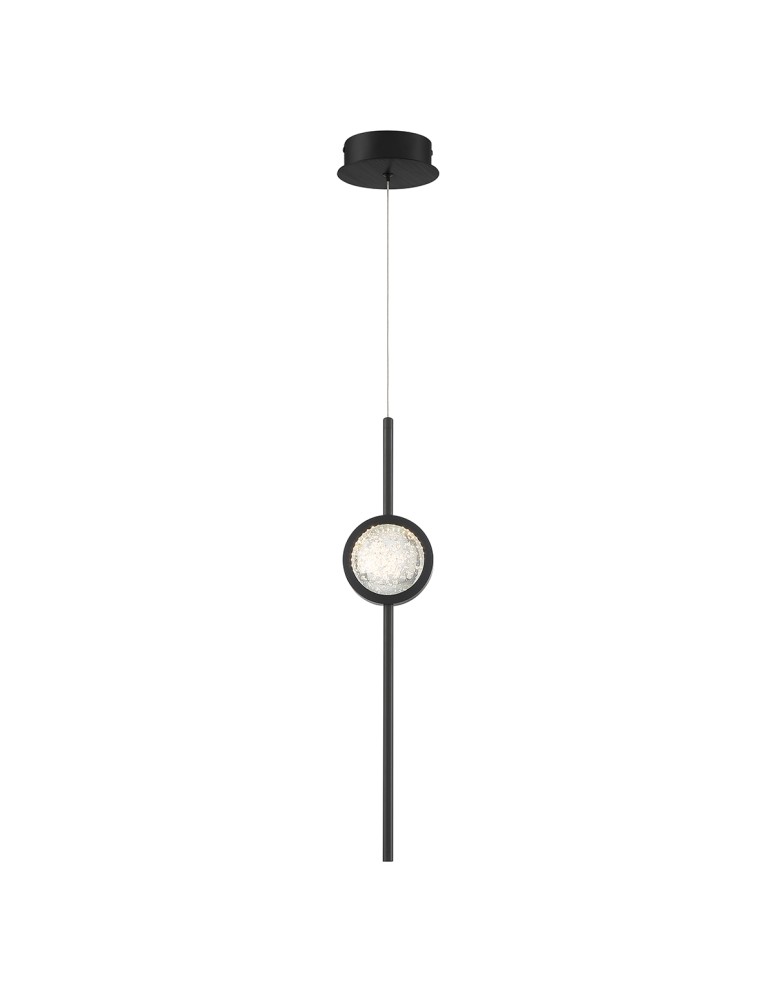 Quintiesse Lampa wisząca Barletta - 1 źródło światła - Matowa czerń QN-BARLETTA-1P-BK Quintiesse Lampa wisząca Barletta - 1 źródło światła - Matowa czerń QN-BARLETTA-1P-BK