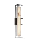Kinkiety łazienkowe - Quintiesse Duży kinkiet Blakley - 1 źródło światła - Matowa czerń IP44 Elstead Lighting QN-BLAKLEY-L-BK - product 1