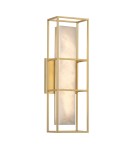 Kinkiety łazienkowe - Quintiesse Średni kinkiet Blakley - 1 źródło światła - Szczotkowane złoto IP44 Elstead Lighting QN-BLAKLEY-M-BG - product 1