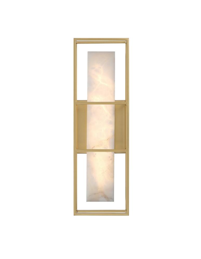 Quintiesse Średni kinkiet Blakley - 1 źródło światła - Szczotkowane złoto IP44 Elstead Lighting QN-BLAKLEY-M-BG