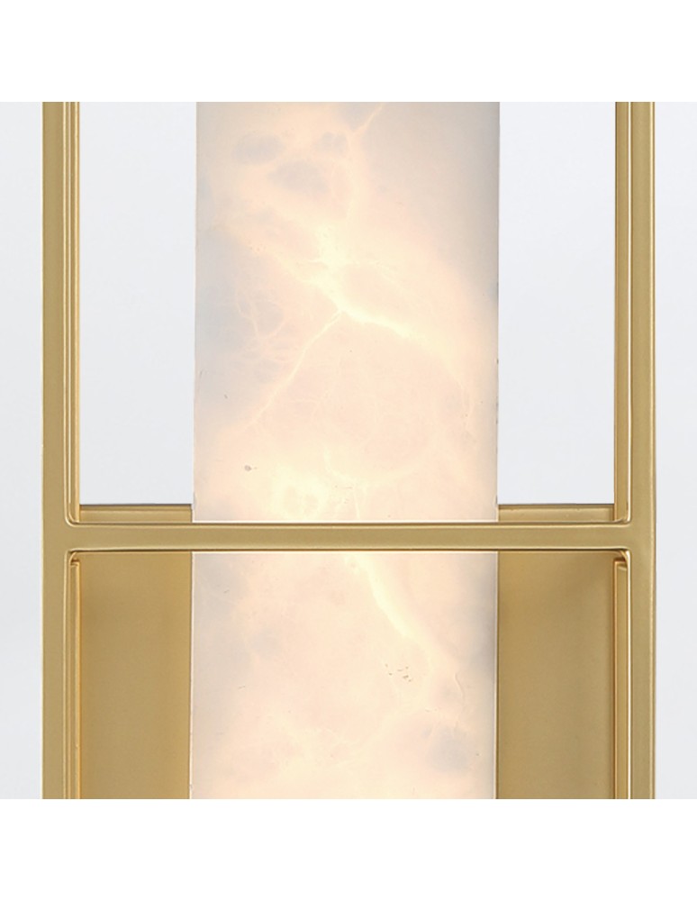 Quintiesse Średni kinkiet Blakley - 1 źródło światła - Szczotkowane złoto IP44 Elstead Lighting QN-BLAKLEY-M-BG