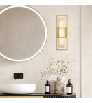 Kinkiety łazienkowe - Quintiesse Średni kinkiet Blakley - 1 źródło światła - Szczotkowane złoto IP44 Elstead Lighting QN-BLAKLEY-M-BG - product 8