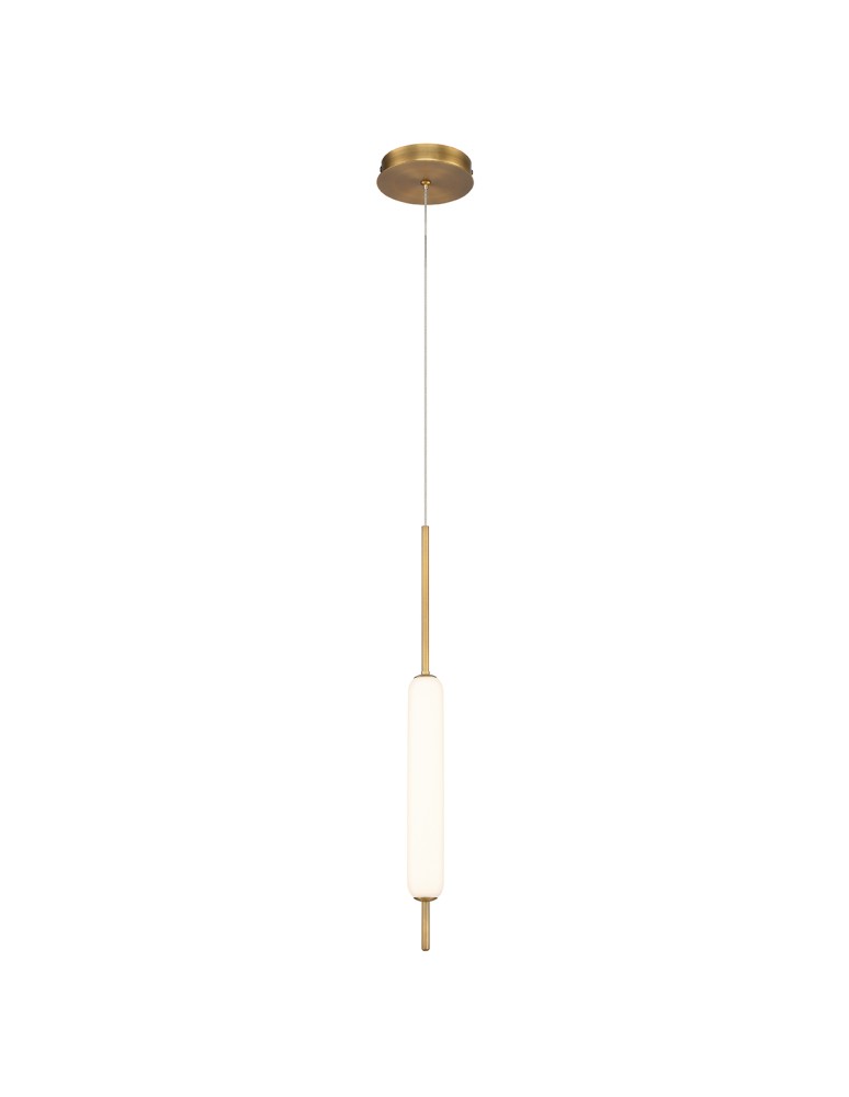 Quintiesse Lampa wisząca Cumberland - 1 źródło światła - Szczotkowane złoto QN-CUMBERLAND-1P-BG Quintiesse Lampa wisząca Cumberland - 1 źródło światła - Szczotkowane złoto QN-CUMBERLAND-1P-BG