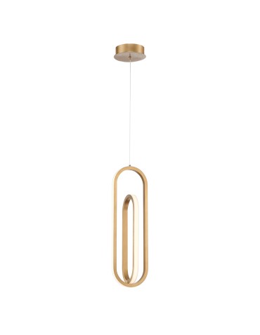 Quintiesse Lampa wisząca Demark - Szczotkowane złoto Elstead Lighting QN-DEMARK-1P-BG - product 2