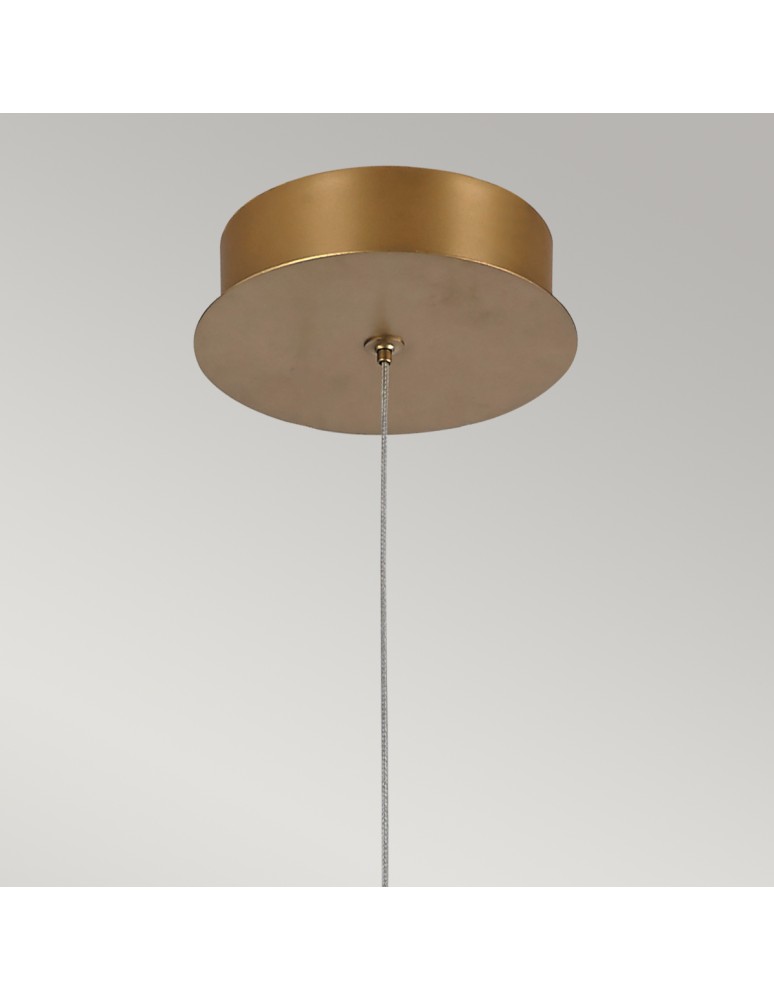 Quintiesse Lampa wisząca Demark - Szczotkowane złoto QN-DEMARK-1P-BG Quintiesse Lampa wisząca Demark - Szczotkowane złoto QN-DEMARK-1P-BG