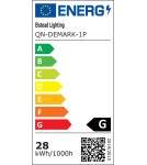 Quintiesse Lampa wisząca Demark - Szczotkowane złoto QN-DEMARK-1P-BG Quintiesse Lampa wisząca Demark - Szczotkowane złoto QN-DEMARK-1P-BG
