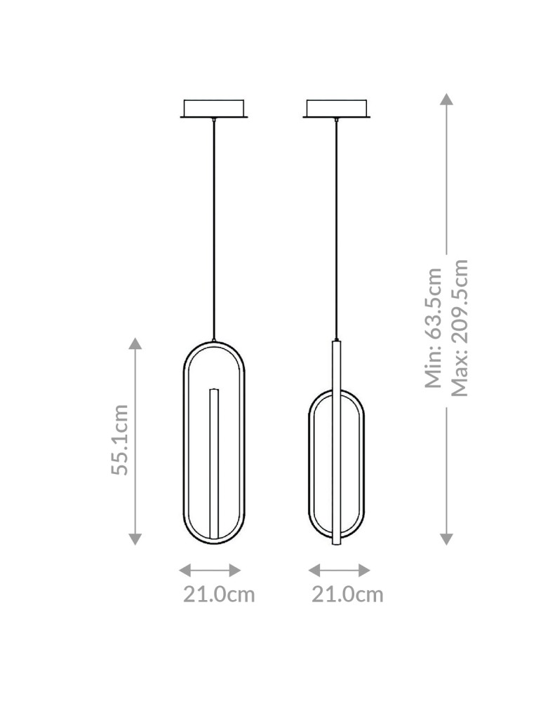 Quintiesse Lampa wisząca Demark - Szczotkowane złoto QN-DEMARK-1P-BG Quintiesse Lampa wisząca Demark - Szczotkowane złoto QN-DEMARK-1P-BG