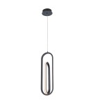 Lampy wiszące - Quintiesse Lampa wisząca Demark - Matowa czerń Elstead Lighting QN-DEMARK-1P-BK - product 1