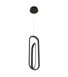 Lampy wiszące - Quintiesse Lampa wisząca Demark - Matowa czerń Elstead Lighting QN-DEMARK-1P-BK - product 2