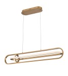 Lampy wiszące - Quintiesse Lampa wyspowa Demark - Szczotkowane złoto Elstead Lighting QN-DEMARK-LP-BG - product 1