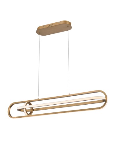 Quintiesse Lampa wyspowa Demark - Szczotkowane złoto QN-DEMARK-LP-BG