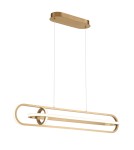 Lampy wiszące - Quintiesse Lampa wyspowa Demark - Szczotkowane złoto Elstead Lighting QN-DEMARK-LP-BG - product 3