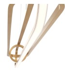 Lampy wiszące - Quintiesse Lampa wyspowa Demark - Szczotkowane złoto Elstead Lighting QN-DEMARK-LP-BG - product 6