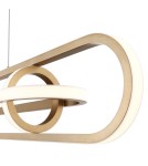 Lampy wiszące - Quintiesse Lampa wyspowa Demark - Szczotkowane złoto Elstead Lighting QN-DEMARK-LP-BG - product 7