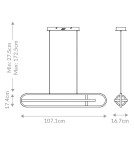 Lampy wiszące - Quintiesse Lampa wyspowa Demark - Szczotkowane złoto Elstead Lighting QN-DEMARK-LP-BG - product 10