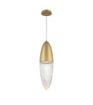 Quintiesse Lampa wisząca Ecrou - Szczotkowane złoto QN-ECROU-1P-BG Quintiesse Lampa wisząca Ecrou - Szczotkowane złoto QN-ECROU-1P-BG