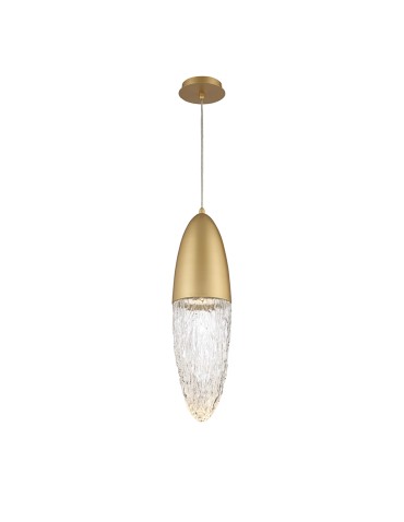 Quintiesse Lampa wisząca Ecrou - Szczotkowane złoto QN-ECROU-1P-BG
