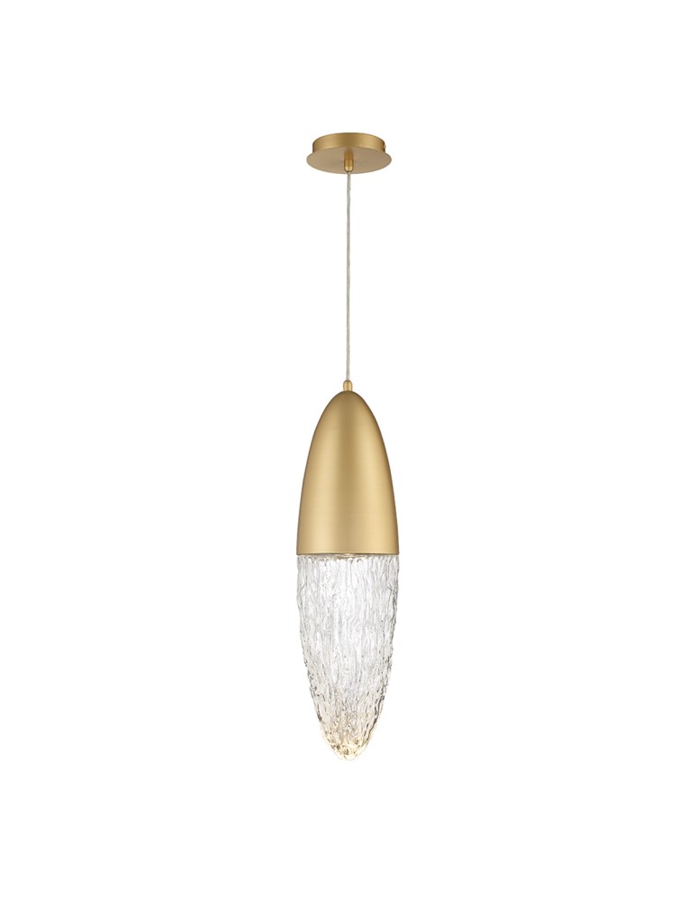 Quintiesse Lampa wisząca Ecrou - Szczotkowane złoto QN-ECROU-1P-BG Quintiesse Lampa wisząca Ecrou - Szczotkowane złoto QN-ECROU-1P-BG