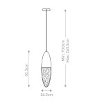Quintiesse Lampa wisząca Ecrou - Matowa czerń QN-ECROU-1P-BK Quintiesse Lampa wisząca Ecrou - Matowa czerń QN-ECROU-1P-BK
