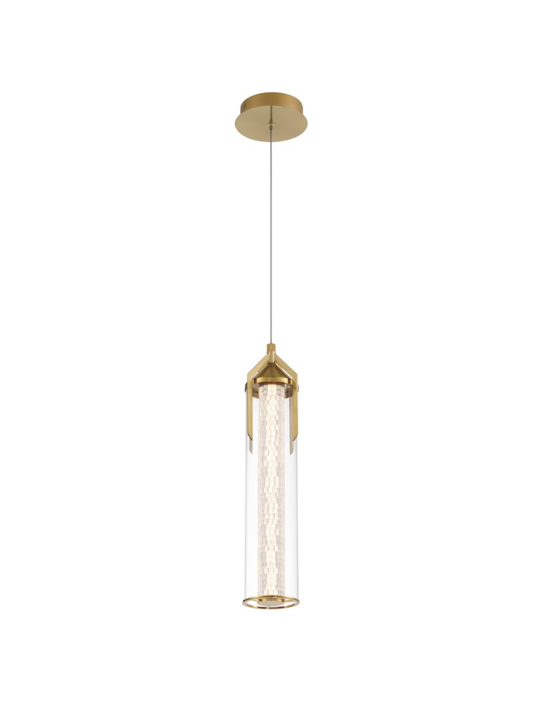 Quintiesse Lampa wisząca Espada - Szczotkowane złoto QN-ESPADA-1P-BG