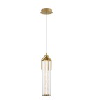Lampy wiszące - Quintiesse Lampa wisząca Espada - Szczotkowane złoto Elstead Lighting QN-ESPADA-1P-BG - product 2