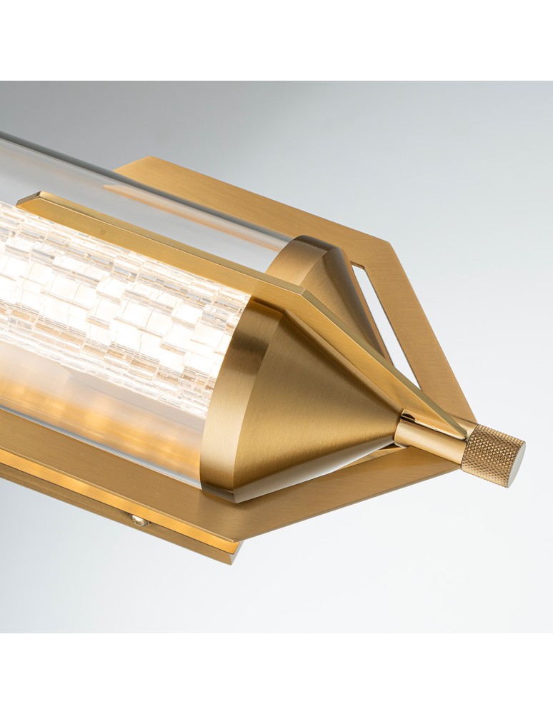 Quintiesse Kinkiet Espada - Szczotkowane złoto IP44 Elstead Lighting QN-ESPADA-2W-BG