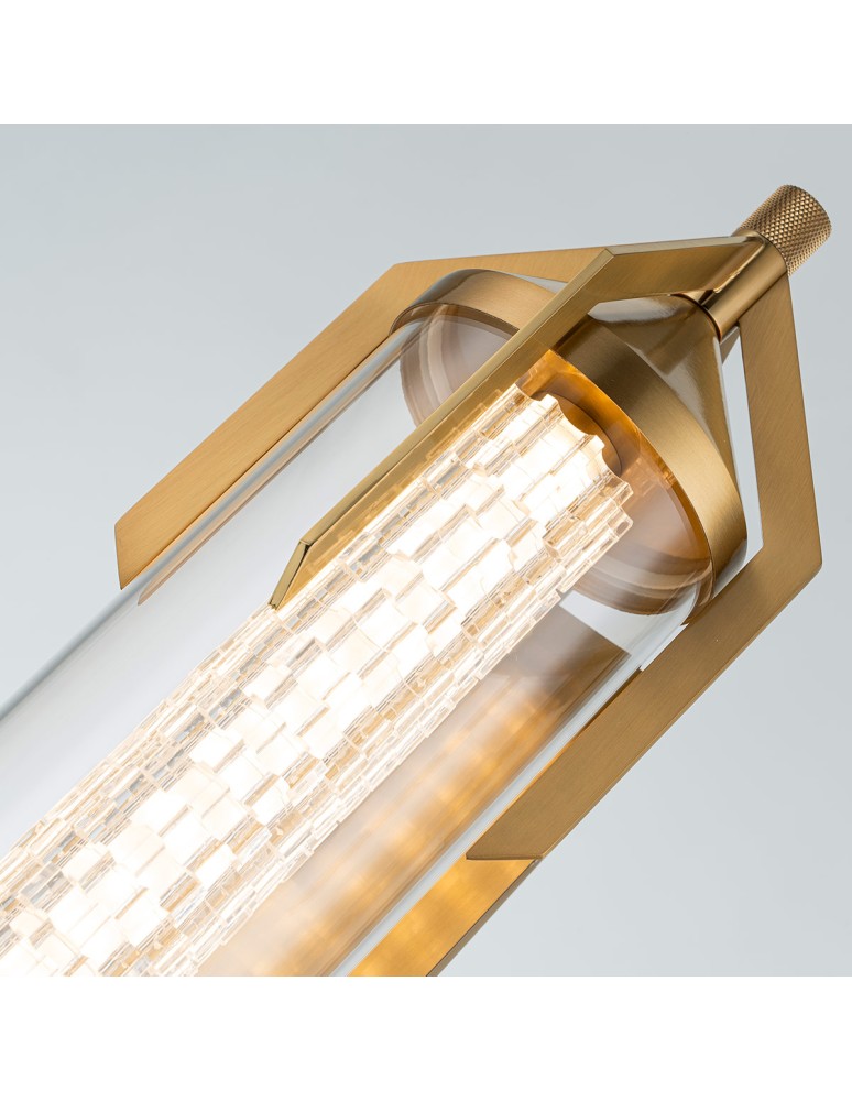 Quintiesse Kinkiet Espada - Szczotkowane złoto IP44 Elstead Lighting QN-ESPADA-2W-BG