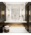 Kinkiety łazienkowe - Quintiesse Kinkiet Espada - Szczotkowane złoto IP44 Elstead Lighting QN-ESPADA-2W-BG - product 7