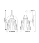 Quintiesse Kinkiet Addison - 1 źródło światła IP44 Elstead Lighting QN-ADDISON1-BATH Quintiesse Kinkiet Addison - 1 źródło światła IP44 Elstead Lighting QN-ADDISON1-BATH