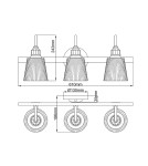 Kinkiety łazienkowe - Quintiesse Kinkiet Addison - 3 źródła światła IP44 Elstead Lighting QN-ADDISON3-BATH - product 7