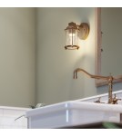 Kinkiety łazienkowe - Quintiesse Kinkiet Ashland Bay - 1 źródło światła - Naturalny mosiądz IP44 Elstead Lighting QN-ASHLANDBAY1-NBR-BATH - product 8
