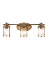 Quintiesse Kinkiet Ashland Bay - 3 źródła światła - Naturalny mosiądz IP44 Elstead Lighting QN-ASHLANDBAY3-NBR-BATH
