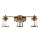 Kinkiety łazienkowe - Quintiesse Kinkiet Ashland Bay - 3 źródła światła - Naturalny mosiądz IP44 Elstead Lighting QN-ASHLANDBAY3-NBR-BATH - product 5