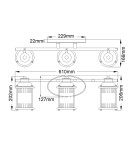 Kinkiety łazienkowe - Quintiesse Kinkiet Ashland Bay - 3 źródła światła - Polerowany chrom IP44 Elstead Lighting QN-ASHLANDBAY3-PC-BATH - product 6
