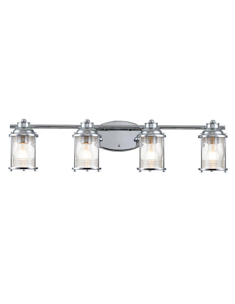Quintiesse Kinkiet Ashland Bay - 4 źródła światła - Polerowany chrom IP44 Elstead Lighting QN-ASHLANDBAY4-PC-BATH