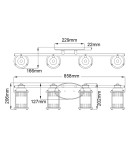 Kinkiety łazienkowe - Quintiesse Kinkiet Ashland Bay - 4 źródła światła - Polerowany chrom IP44 Elstead Lighting QN-ASHLANDBAY4-PC-BATH - product 5