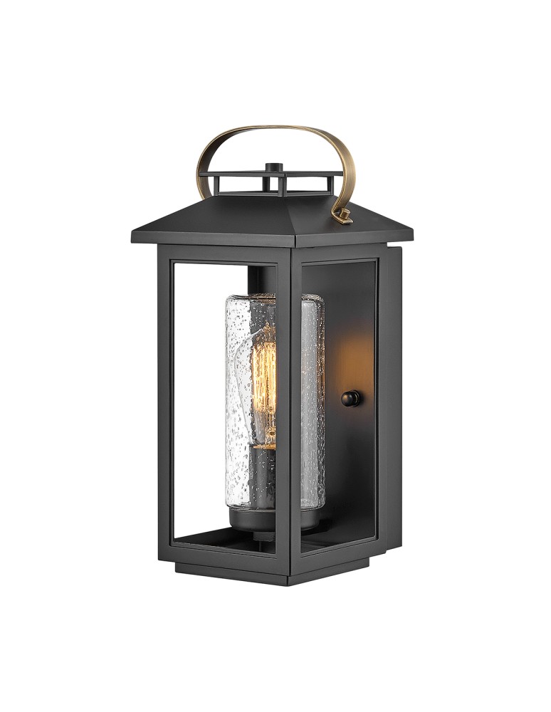 Quintiesse Mała latarnia naścienna Atwater - 1 źródło światła - Czarna IP44 Elstead Lighting QN-ATWATER-S-BK Quintiesse Mała latarnia naścienna Atwater - 1 źródło światła - Czarna IP44 Elstead Lighting QN-ATWATER-S-BK