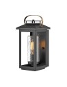 Quintiesse Mała latarnia naścienna Atwater - 1 źródło światła - Czarna IP44 Elstead Lighting QN-ATWATER-S-BK Quintiesse Mała latarnia naścienna Atwater - 1 źródło światła - Czarna IP44 Elstead Lighting QN-ATWATER-S-BK