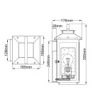 Quintiesse Mała latarnia naścienna Atwater - 1 źródło światła - Czarna IP44 Elstead Lighting QN-ATWATER-S-BK Quintiesse Mała latarnia naścienna Atwater - 1 źródło światła - Czarna IP44 Elstead Lighting QN-ATWATER-S-BK