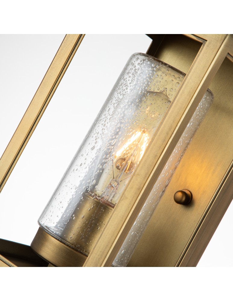 Quintiesse Mała latarnia naścienna Atwater - 1 źródło światła - Postarzany mosiądz IP44 Elstead Lighting QN-ATWATER-S-PD Quintiesse Mała latarnia naścienna Atwater - 1 źródło światła - Postarzany mosiądz IP44 Elstead Lighting QN-ATWATER-S-PD