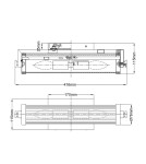 Kinkiety łazienkowe - Quintiesse Kinkiet Azores - 2 źródła światła - Naturalny mosiądz IP44 Elstead Lighting QN-AZORES2-NBR - product 5