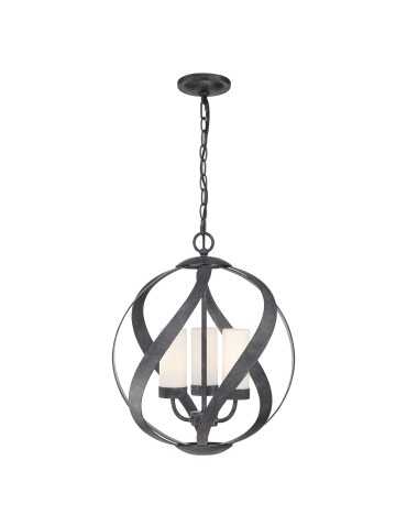 Quintiesse Latarnia wisząca Blacksmith - 3 źródła światła IP44 Elstead Lighting QN-BLACKSMITH-3P-OBK