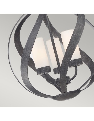Quintiesse Latarnia wisząca Blacksmith - 3 źródła światła IP44 Elstead Lighting QN-BLACKSMITH-3P-OBK - produkt 2