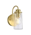 Quintiesse Kinkiet Braelyn - 1 źródło światła - Szczotkowany mosiądz IP44 Elstead Lighting QN-BRAELYN1-BB Quintiesse Kinkiet Braelyn - 1 źródło światła - Szczotkowany mosiądz IP44 Elstead Lighting QN-BRAELYN1-BB