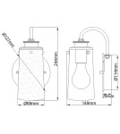 Quintiesse Kinkiet Braelyn - 1 źródło światła - Szczotkowany mosiądz IP44 Elstead Lighting QN-BRAELYN1-BB Quintiesse Kinkiet Braelyn - 1 źródło światła - Szczotkowany mosiądz IP44 Elstead Lighting QN-BRAELYN1-BB