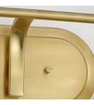 Kinkiety łazienkowe - Quintiesse Kinkiet Braelyn - 2 źródła światła - Szczotkowany mosiądz IP44 Elstead Lighting QN-BRAELYN2-BB - product 4