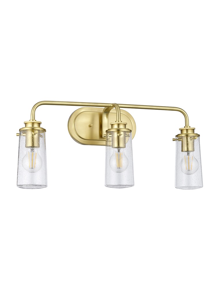 Quintiesse Kinkiet Braelyn - 3 źródła światła - Szczotkowany mosiądz IP44 Elstead Lighting QN-BRAELYN3-BB Quintiesse Kinkiet Braelyn - 3 źródła światła - Szczotkowany mosiądz IP44 Elstead Lighting QN-BRAELYN3-BB