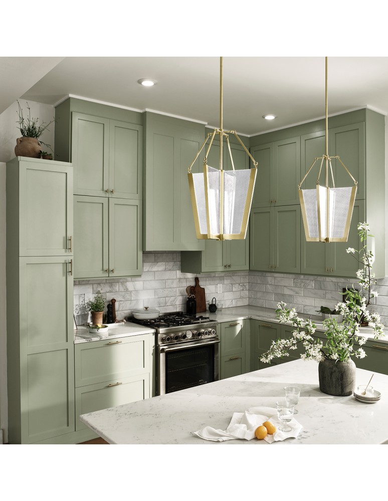 Quintiesse Średnia lampa wisząca LED Calters Elstead Lighting QN-CALTERS-P-M-CG Quintiesse Średnia lampa wisząca LED Calters Elstead Lighting QN-CALTERS-P-M-CG