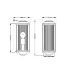 Quintiesse Średnia latarnia naścienna Castelle - 1 źródło światła - Czarna IP44 Elstead Lighting QN-CASTELLE-M-BLK Quintiesse Średnia latarnia naścienna Castelle - 1 źródło światła - Czarna IP44 Elstead Lighting QN-CASTELLE-M-BLK